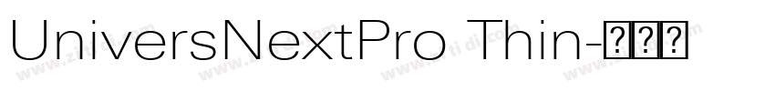 UniversNextPro Thin字体转换